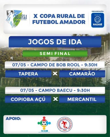 Acompanhe os resultados dos jogos da Copa Rural 2023